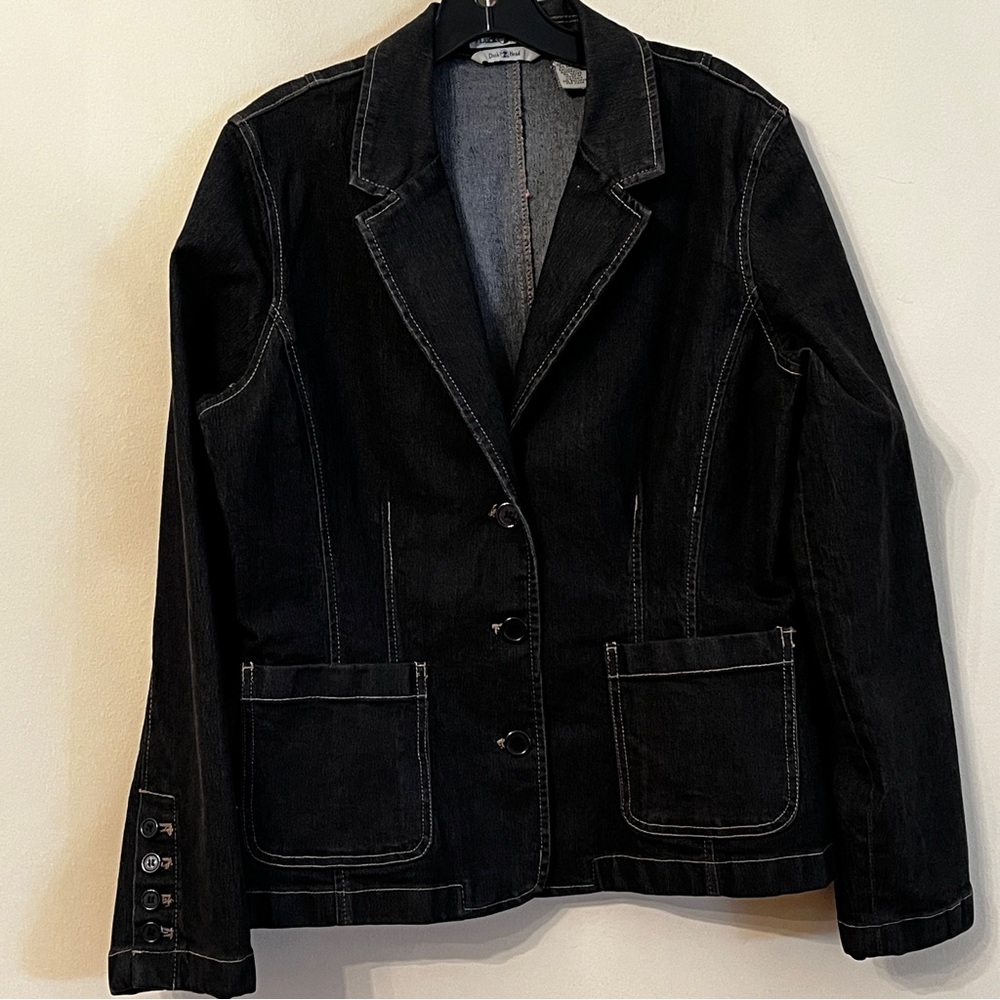 Duck Head Black Denim Jacket Size 14
